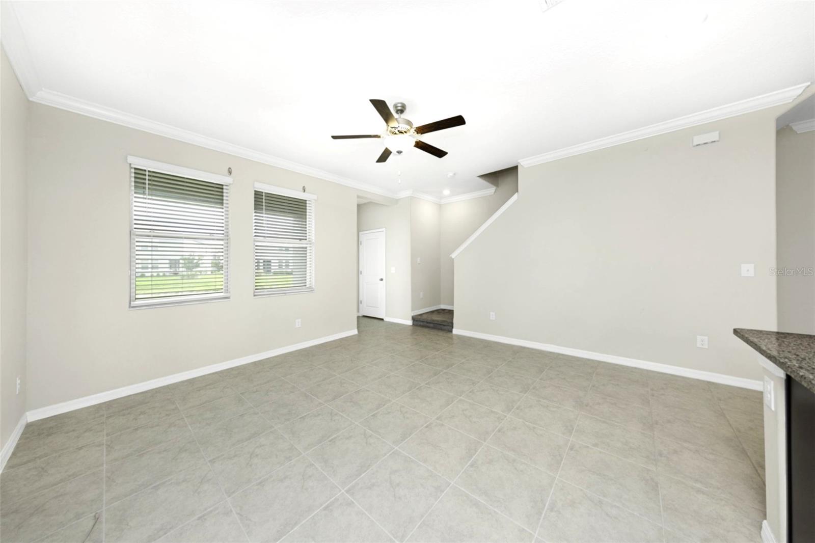 Spacious living room