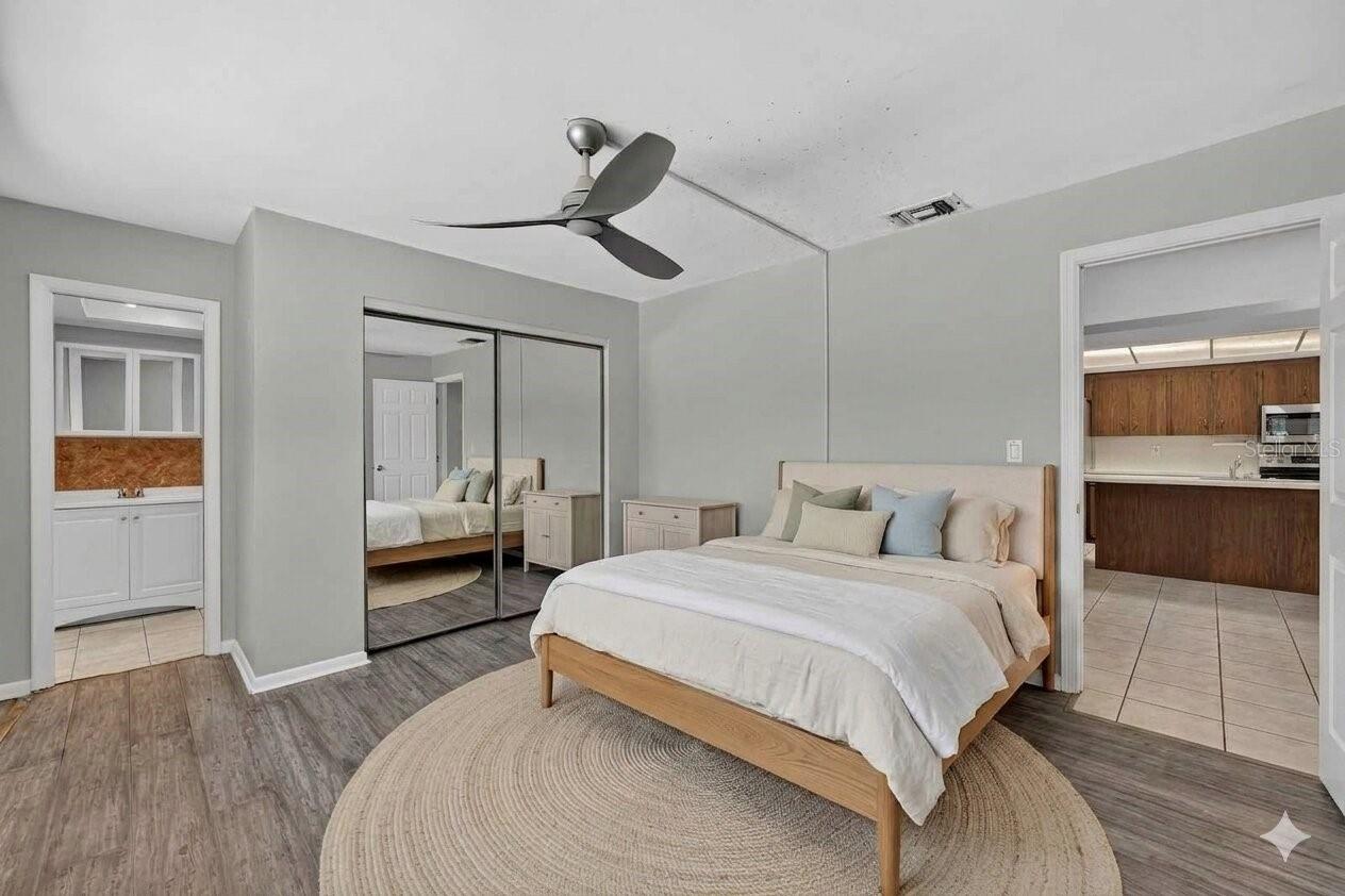 Bedroom 3 staged