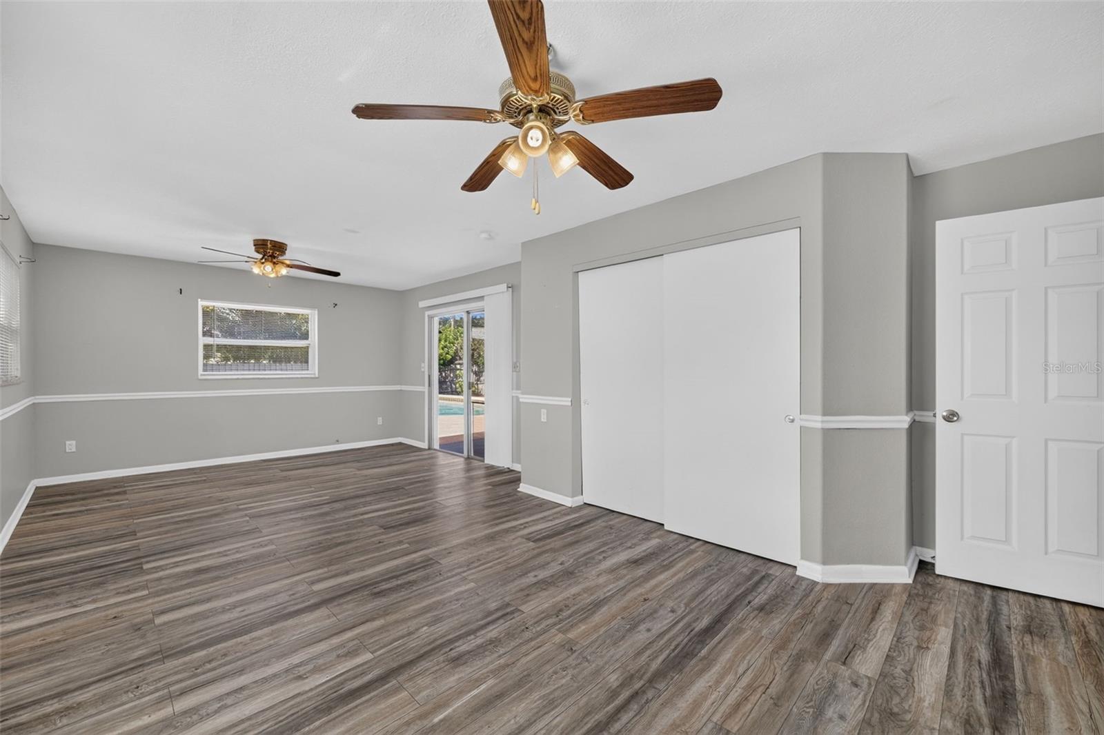 Primary Bedroom with direct access to the pool