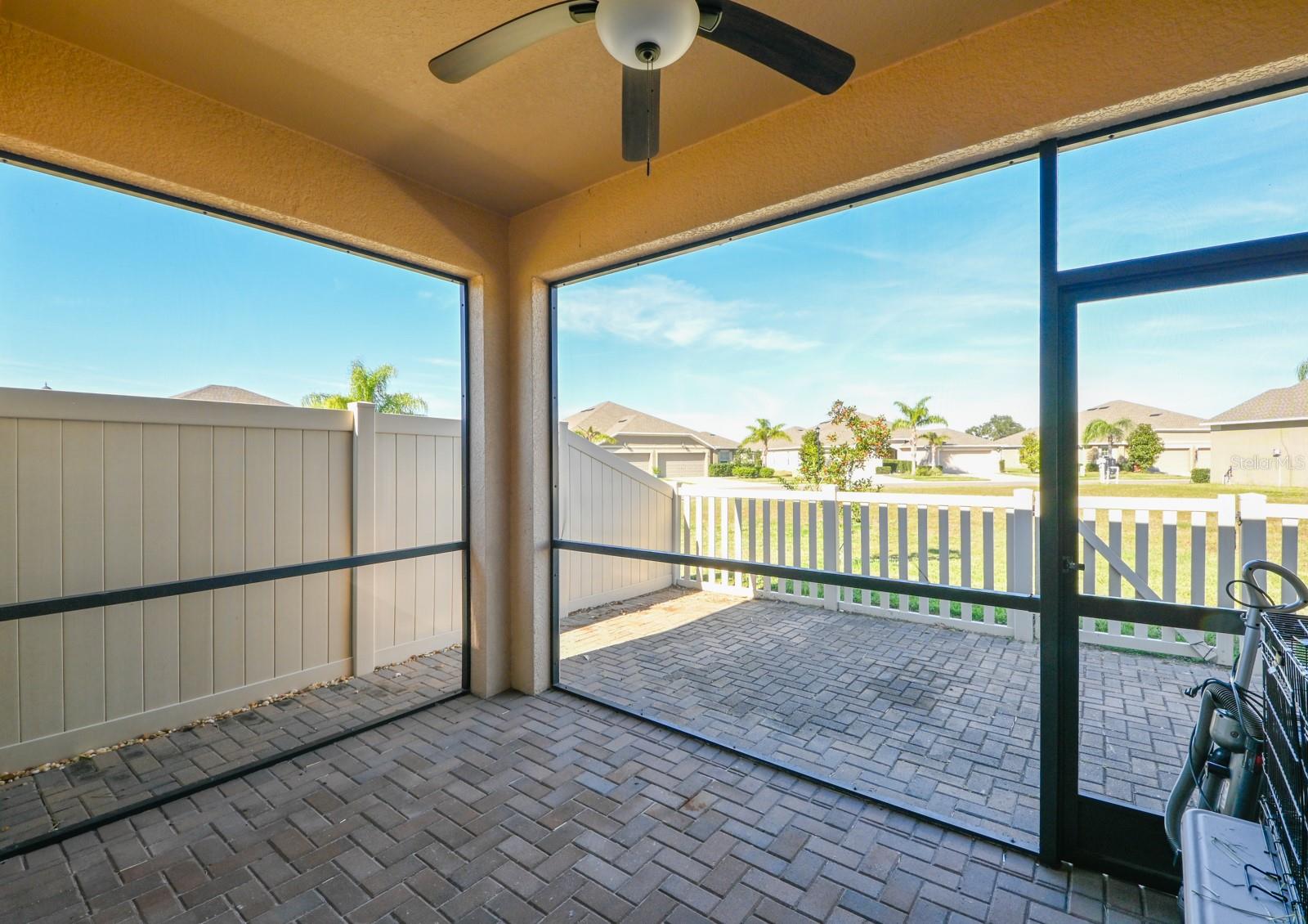 Screened in porch