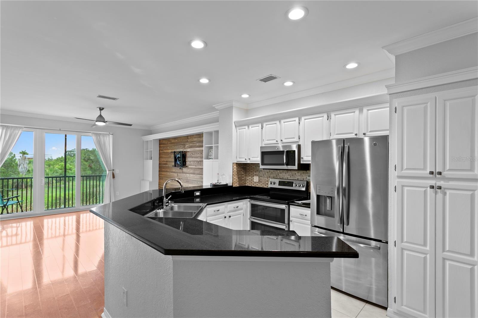 An open floor plan keeps the kitchen connected to the heart of the home.