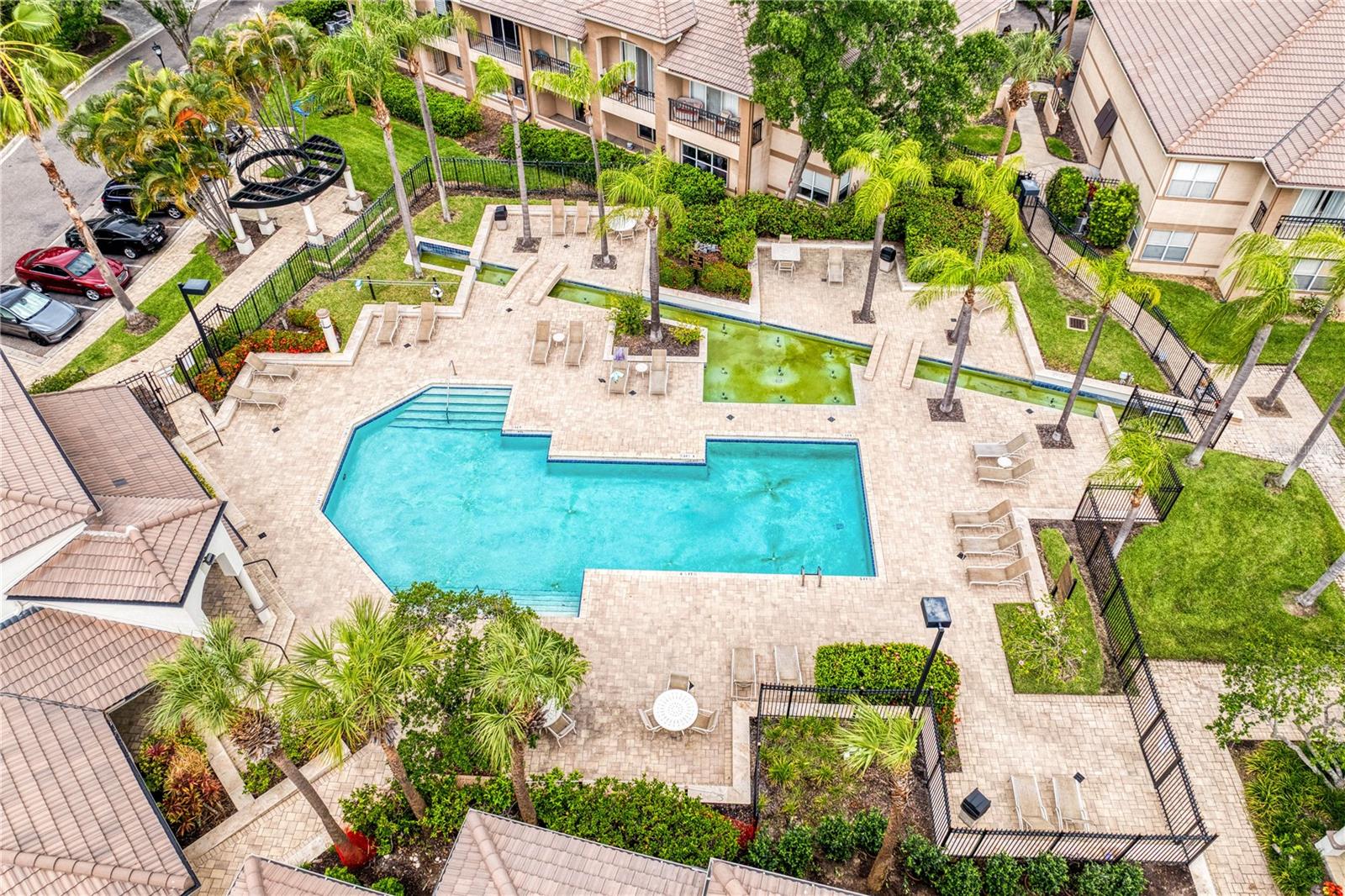 Take a dip — the refreshing community pool is just steps from your unit, with all amenities within easy reach.