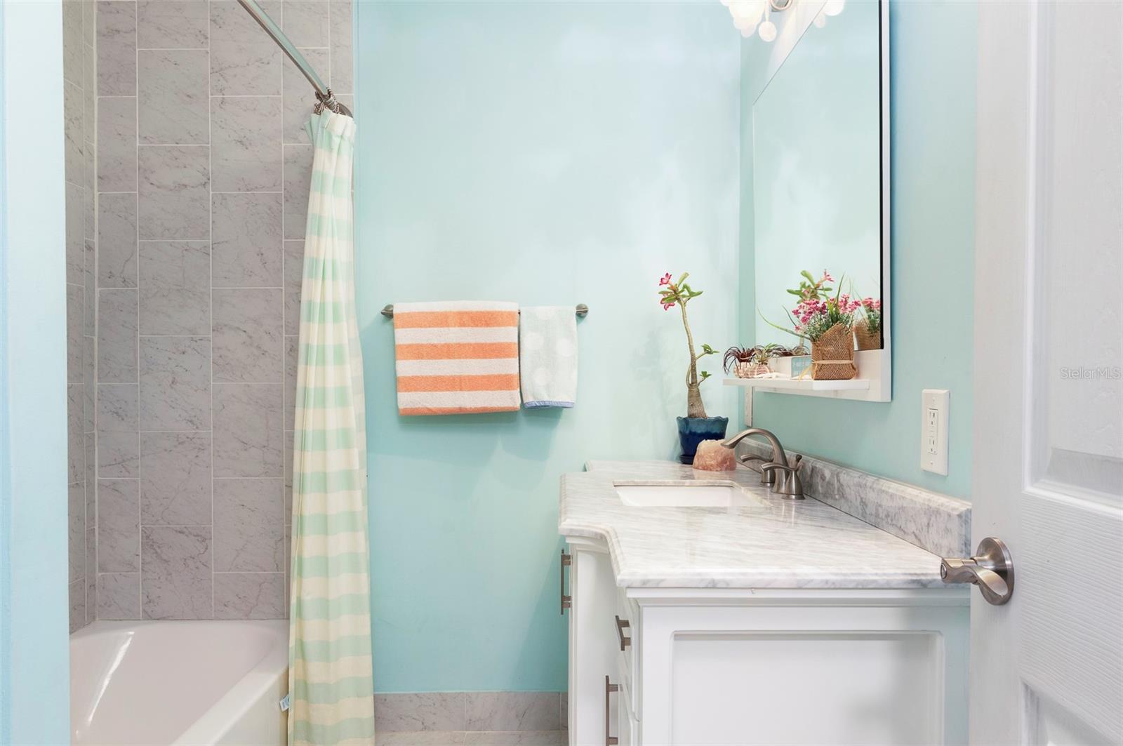 Second Bathroom access from main hallway, perfectly appointed.