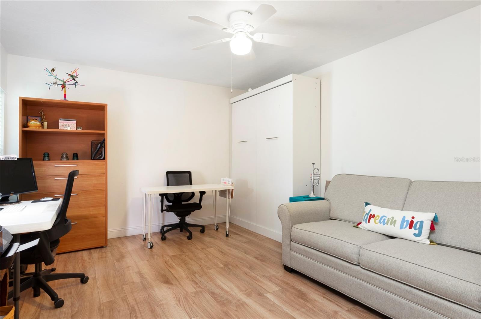 2nd Bedroom is spacous.  Wonderful "Flex Area"  Murphy is in the corner. Lots of room