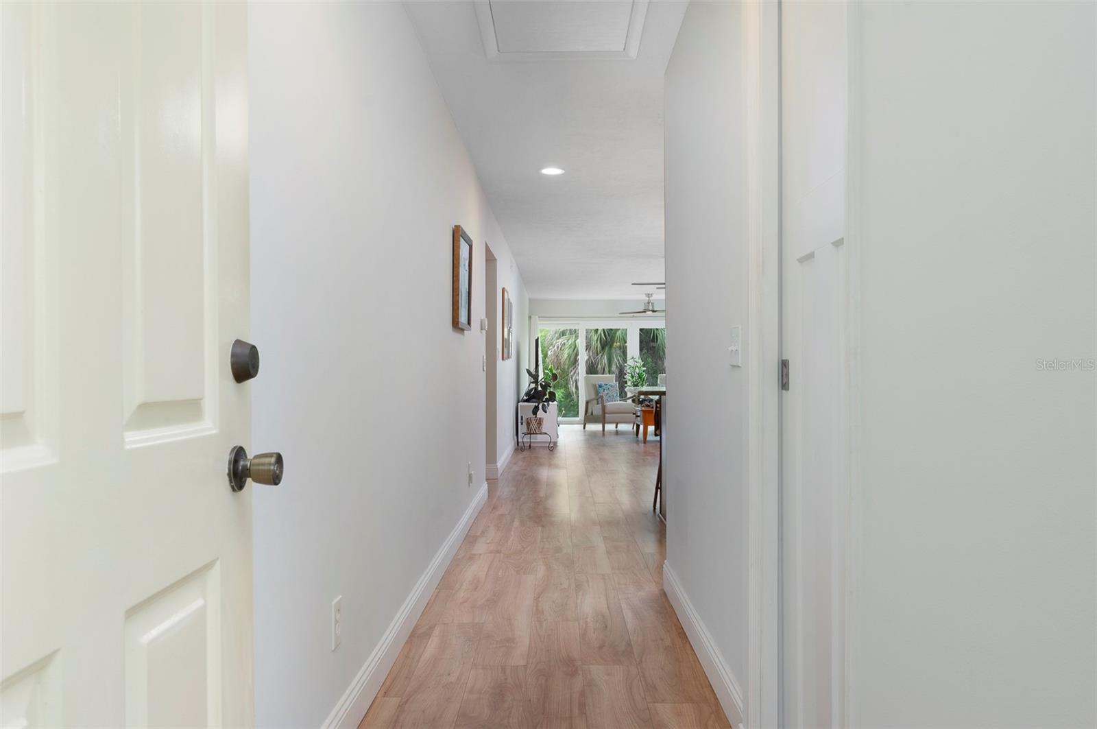 As you enter 10152 Regal Drive the nature comes in! Light and bright.  Also closet  on the right as you enter.