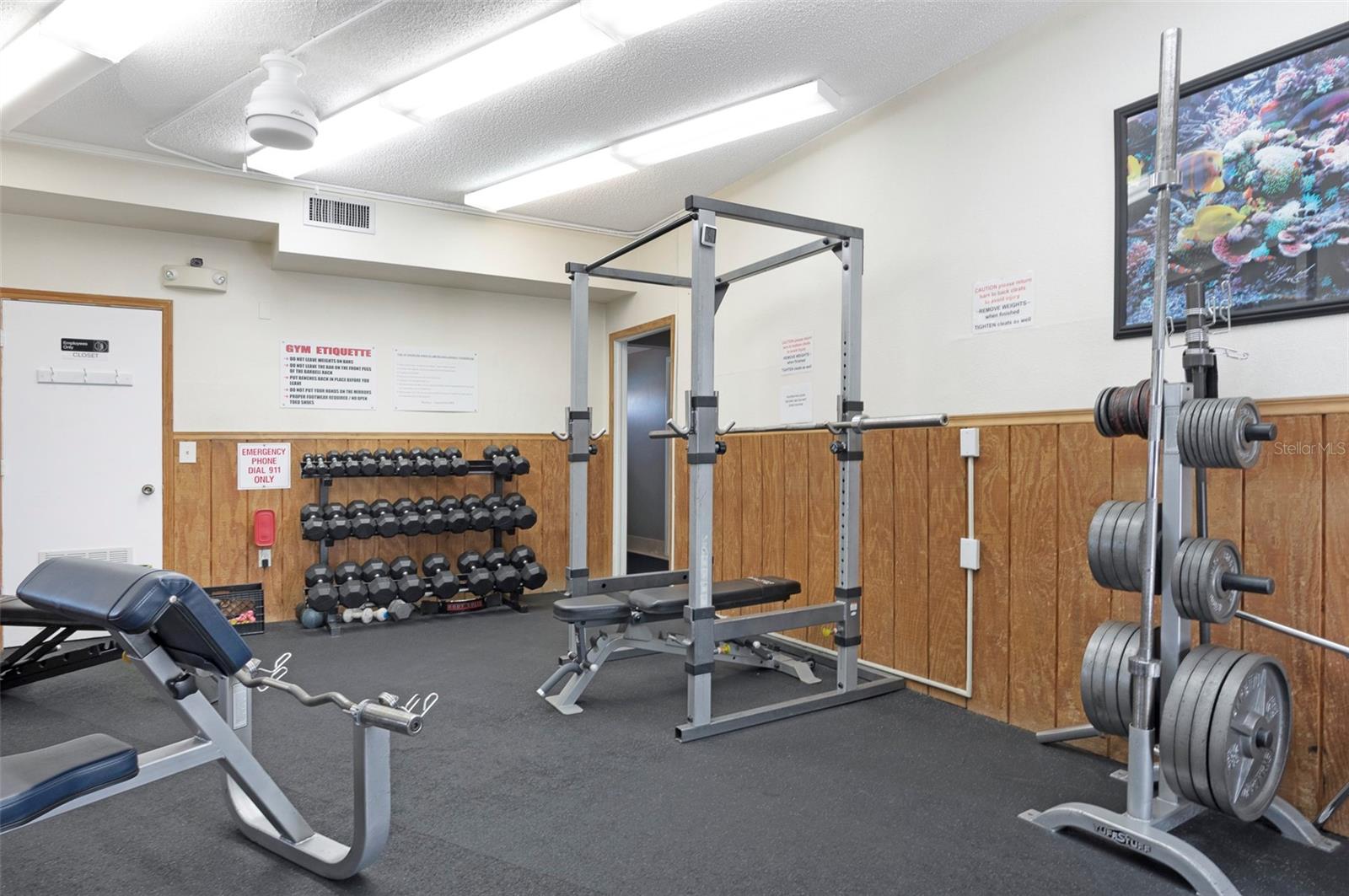 Weight room area!