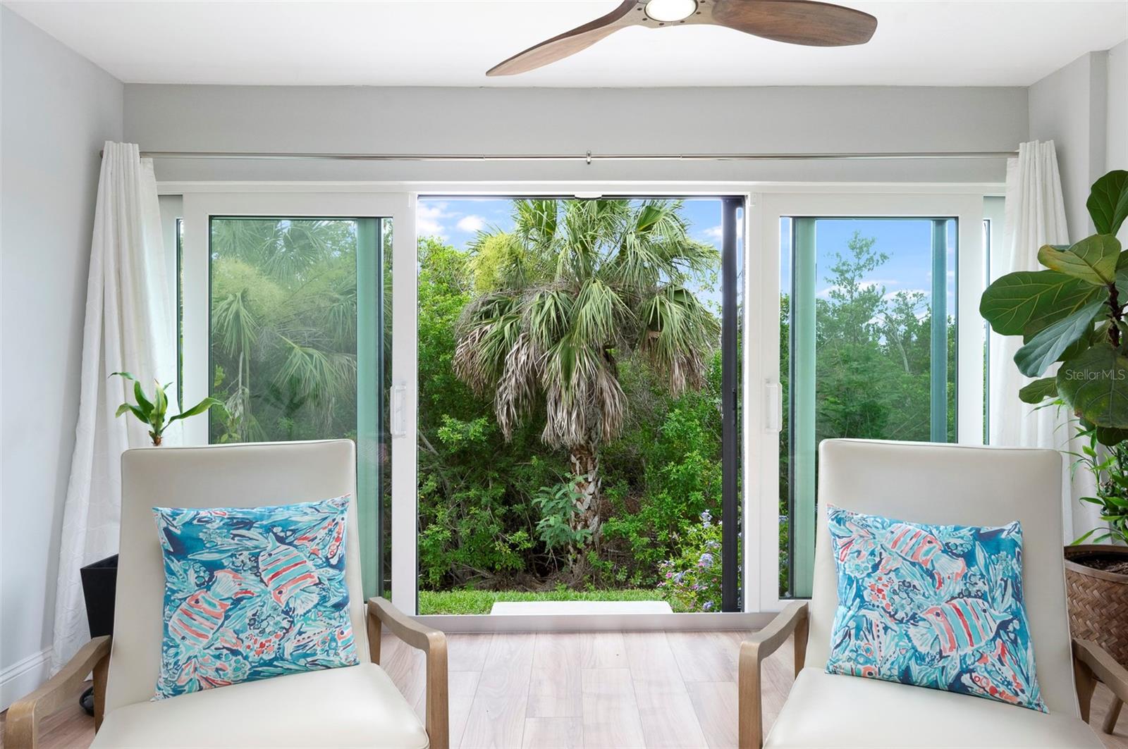 Windows and Sliding glass doors updated in 2017, Hurriance Impact grade. Beauiftful setting NO rear neighbors, convervation area.