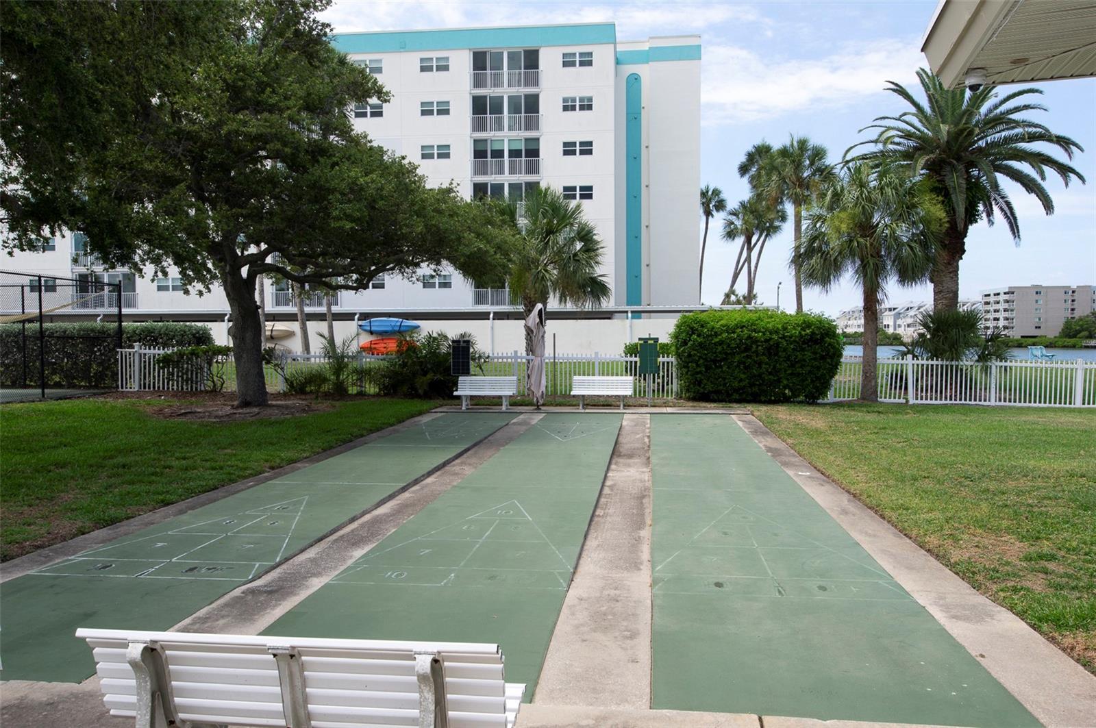 Shuffle Board area.