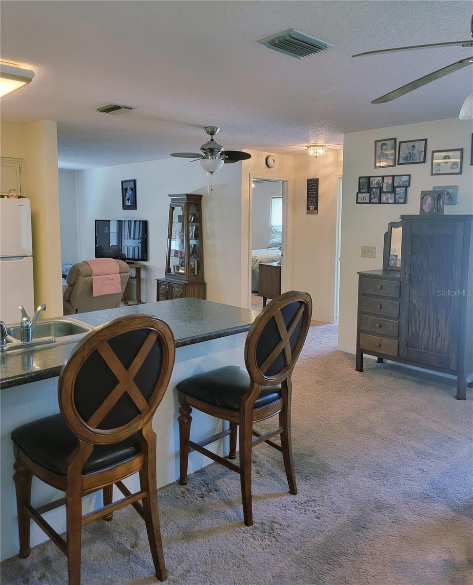 Plenty of dining area