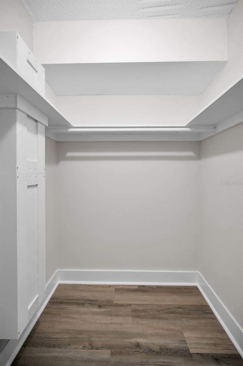 Her walk - in closet
