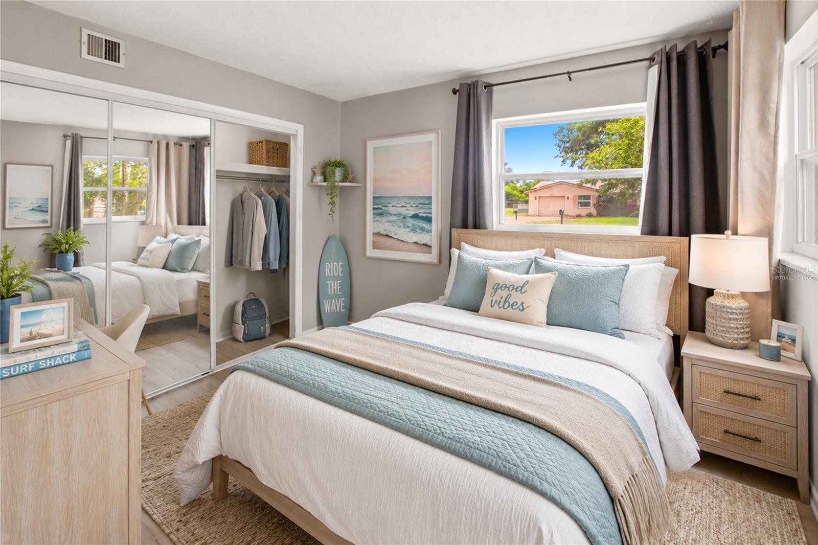 Virtually staged bedroom 2