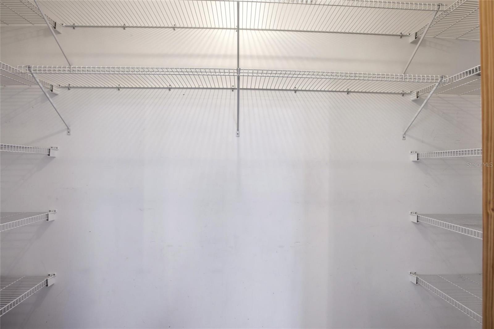 Converted garage closet