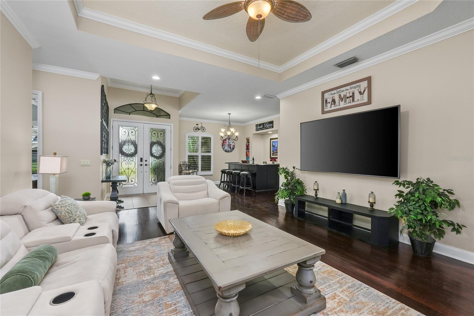 Entryway and Living Room
