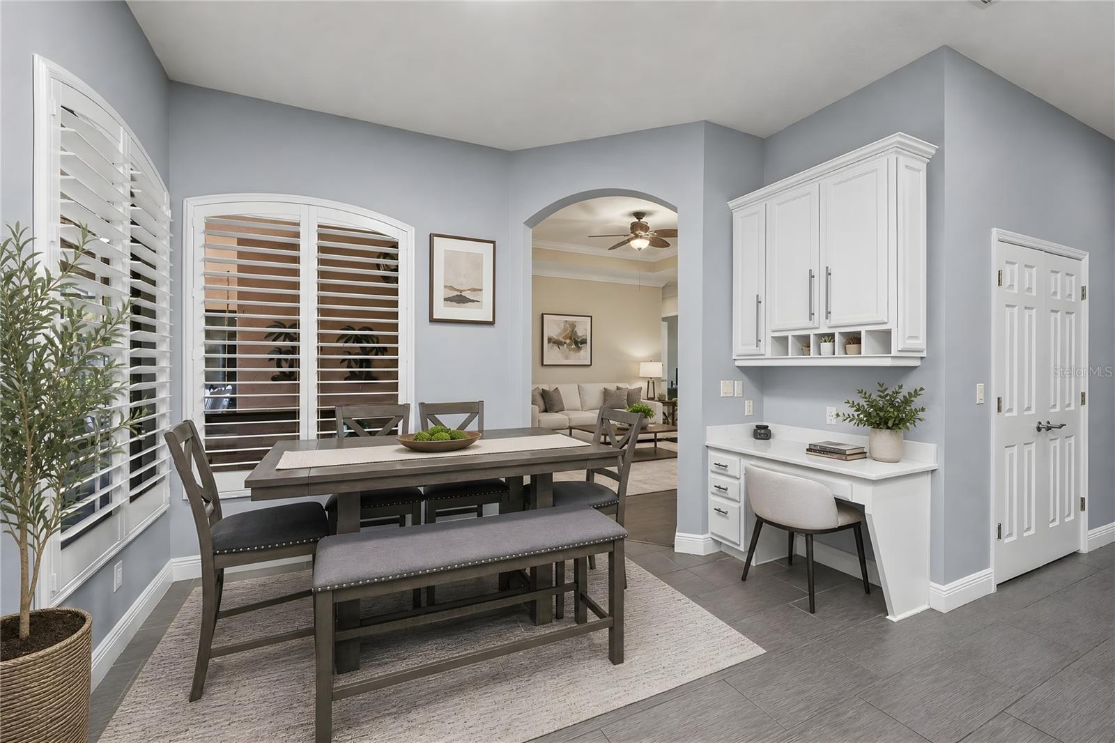 Bright breakfast area