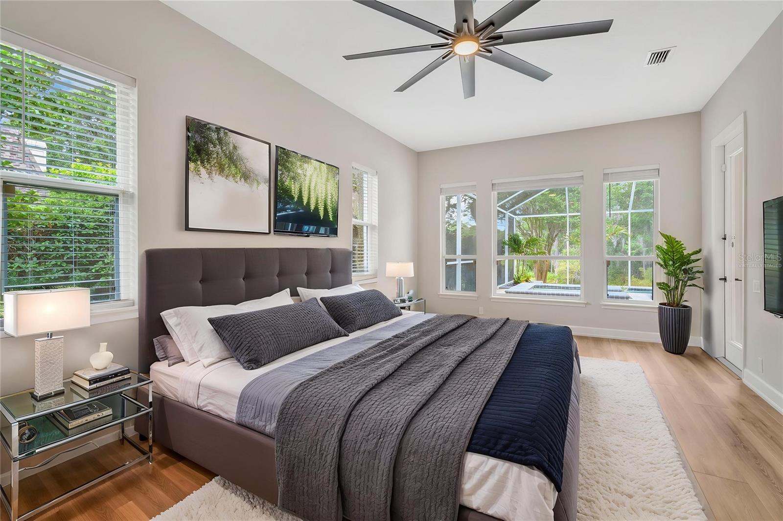 Virtually Staged Primary Suite