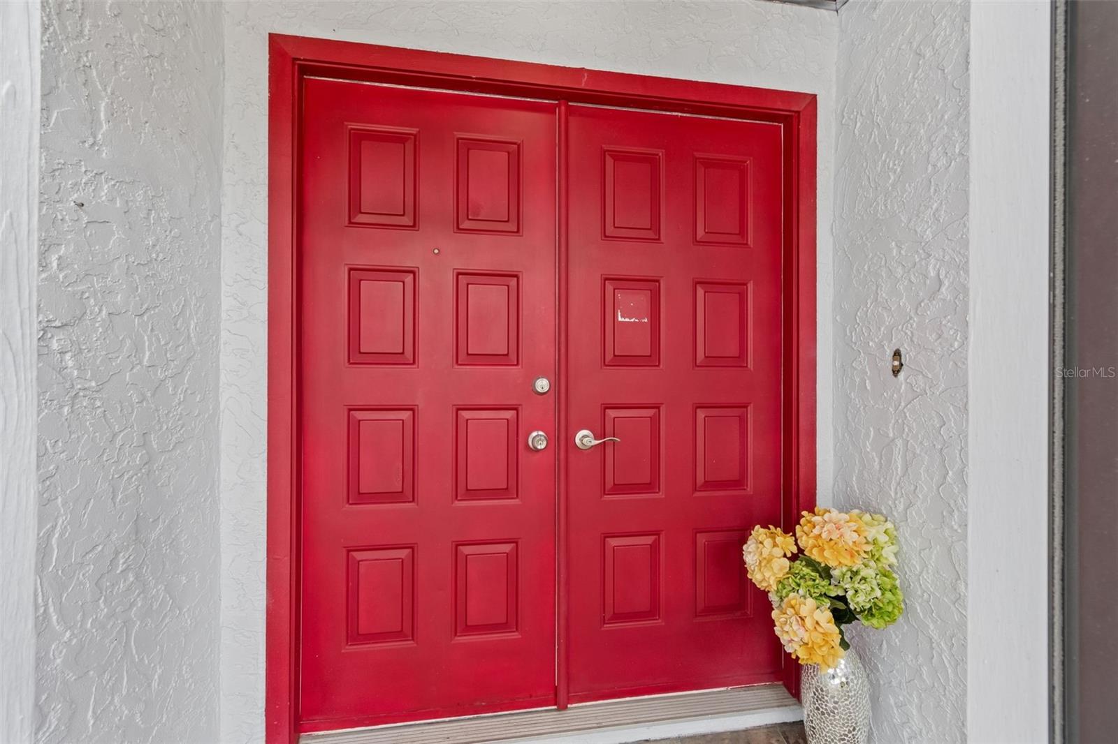 Double entry doors.