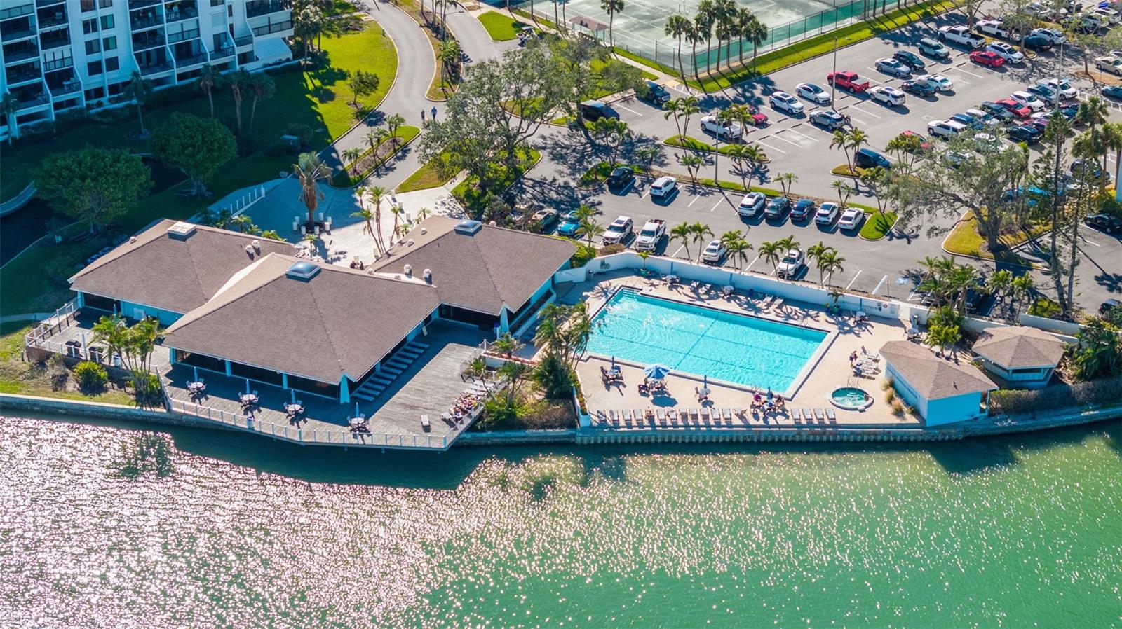 Clubhouse and waterfront pool