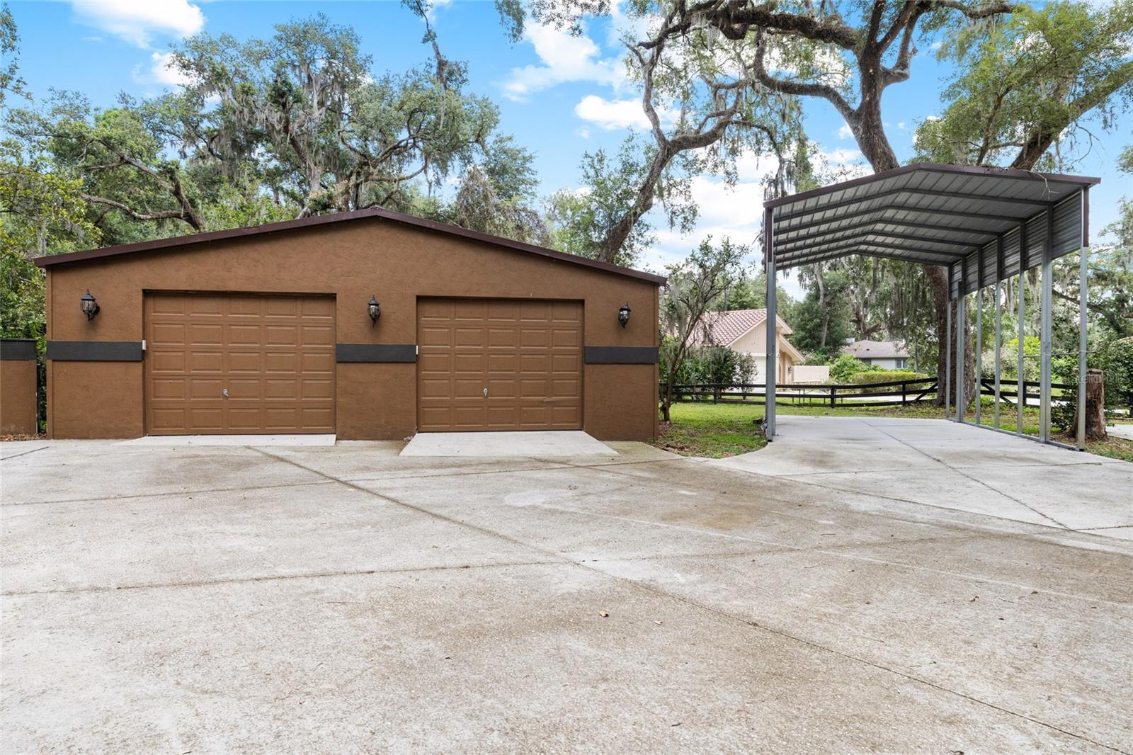6 Car Garage and RV Port