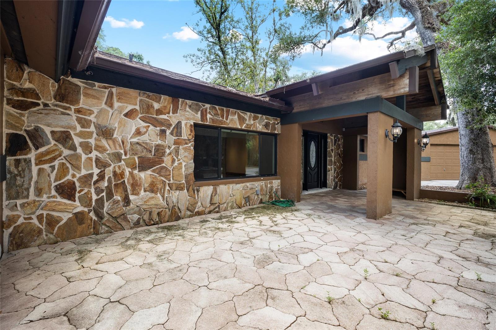 Paved Front Patio
