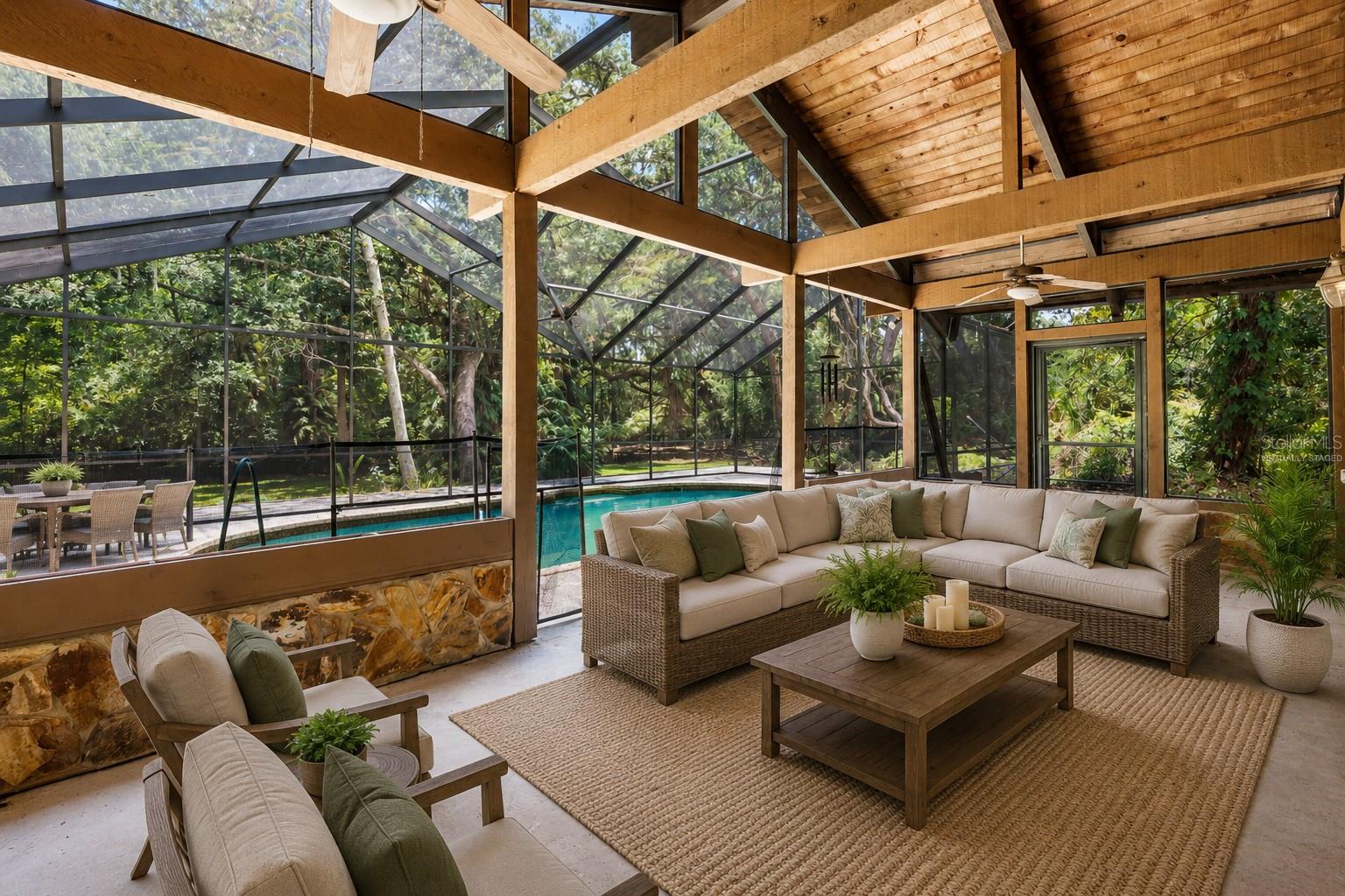 Lanai Virtually Staged