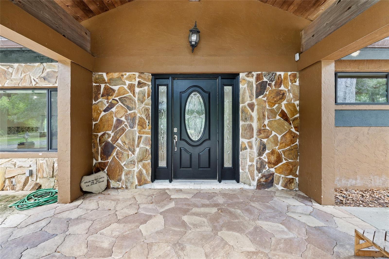 Front Entry with Large Overhang