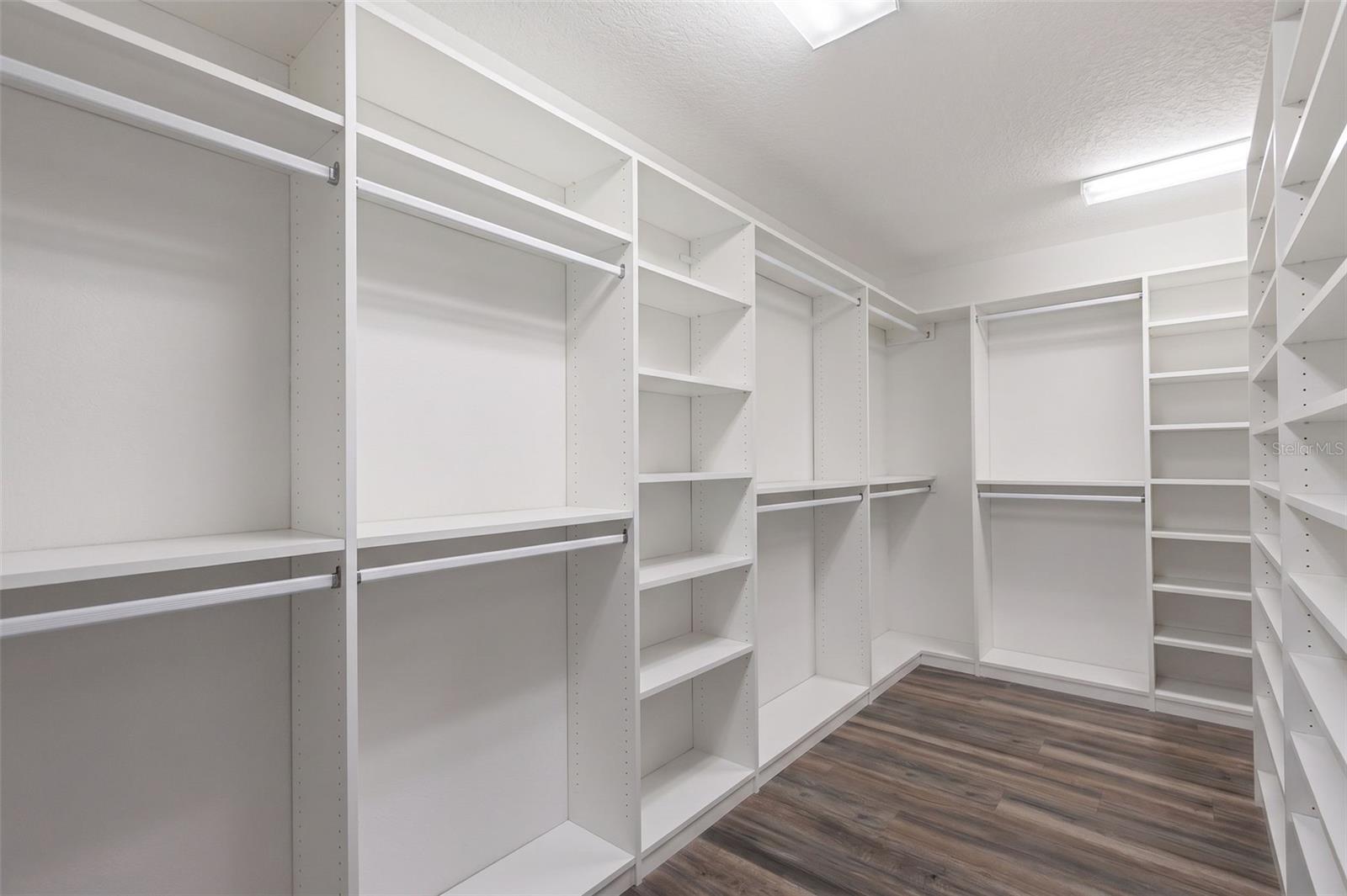 oversized Primary Walk-in Closet WOW