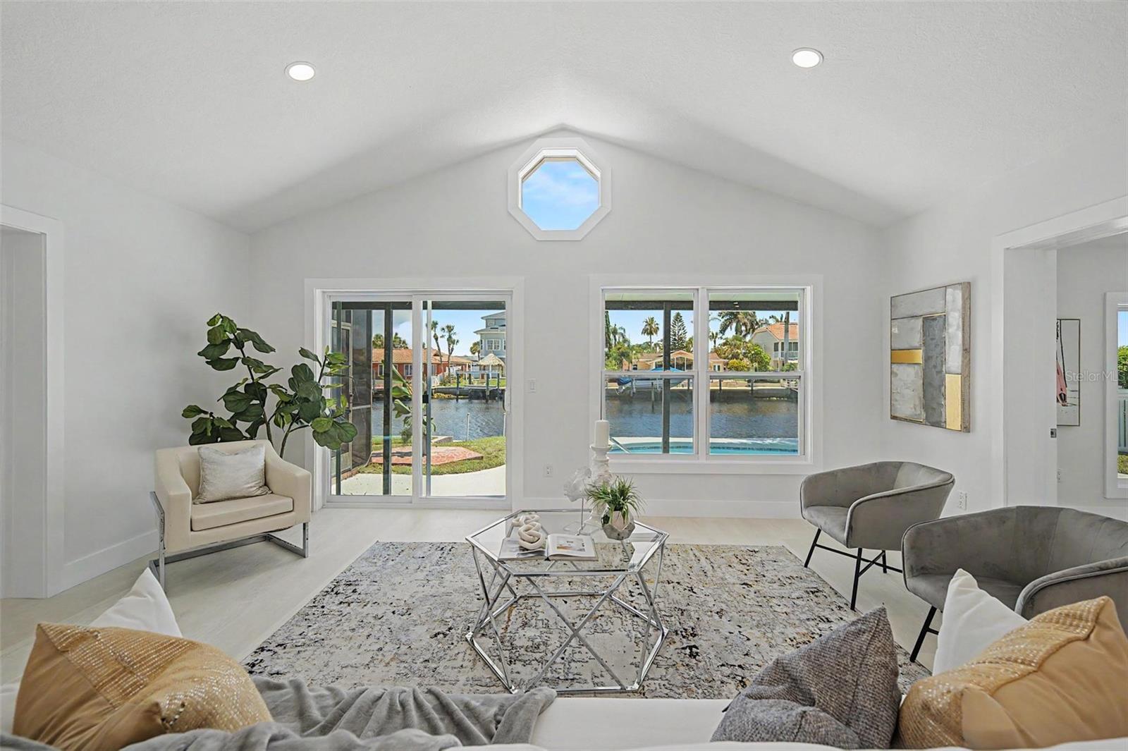 open concept living room