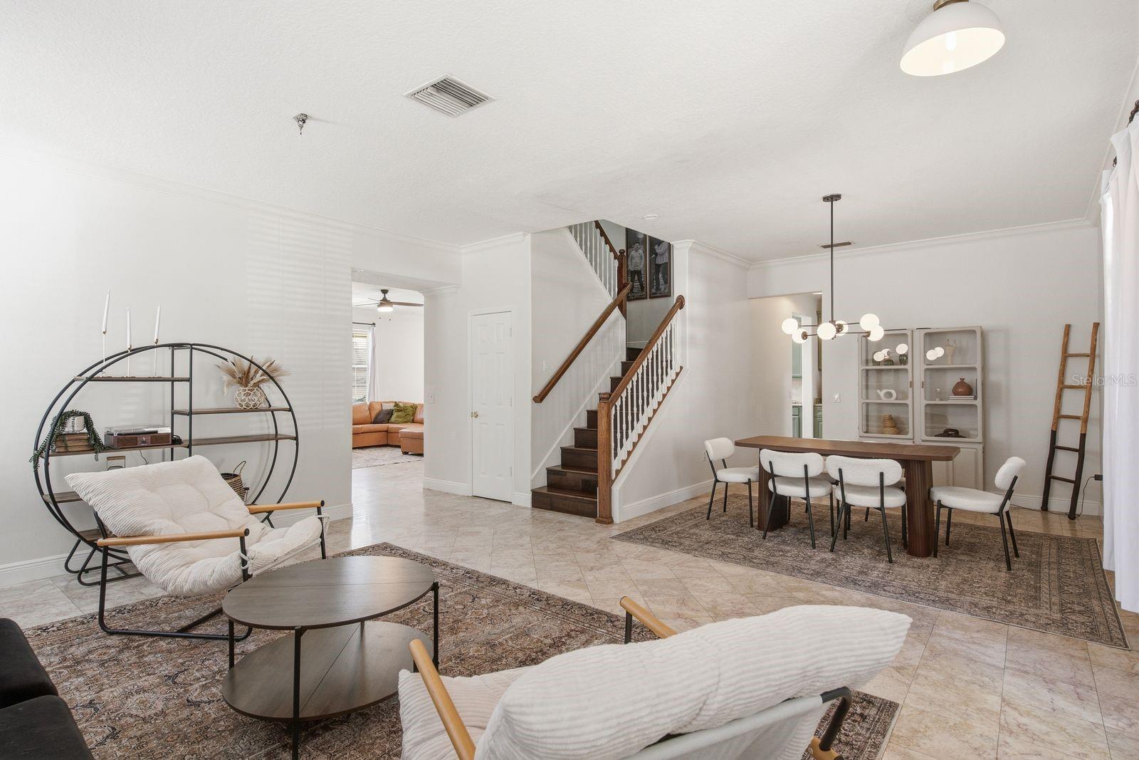 Lounge  Space and Dining Area