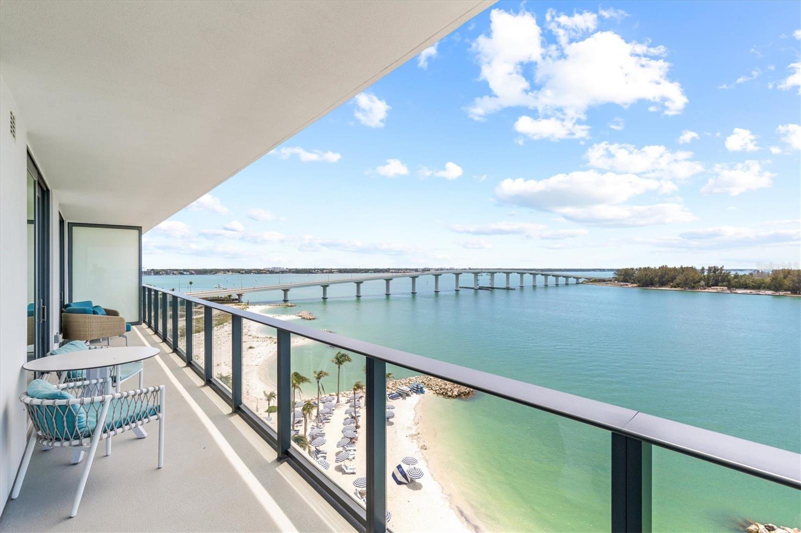 Incredible views from private balcony