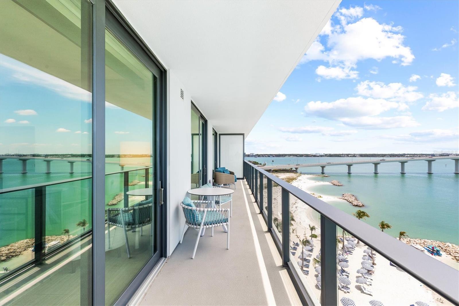Incredible views from private balcony