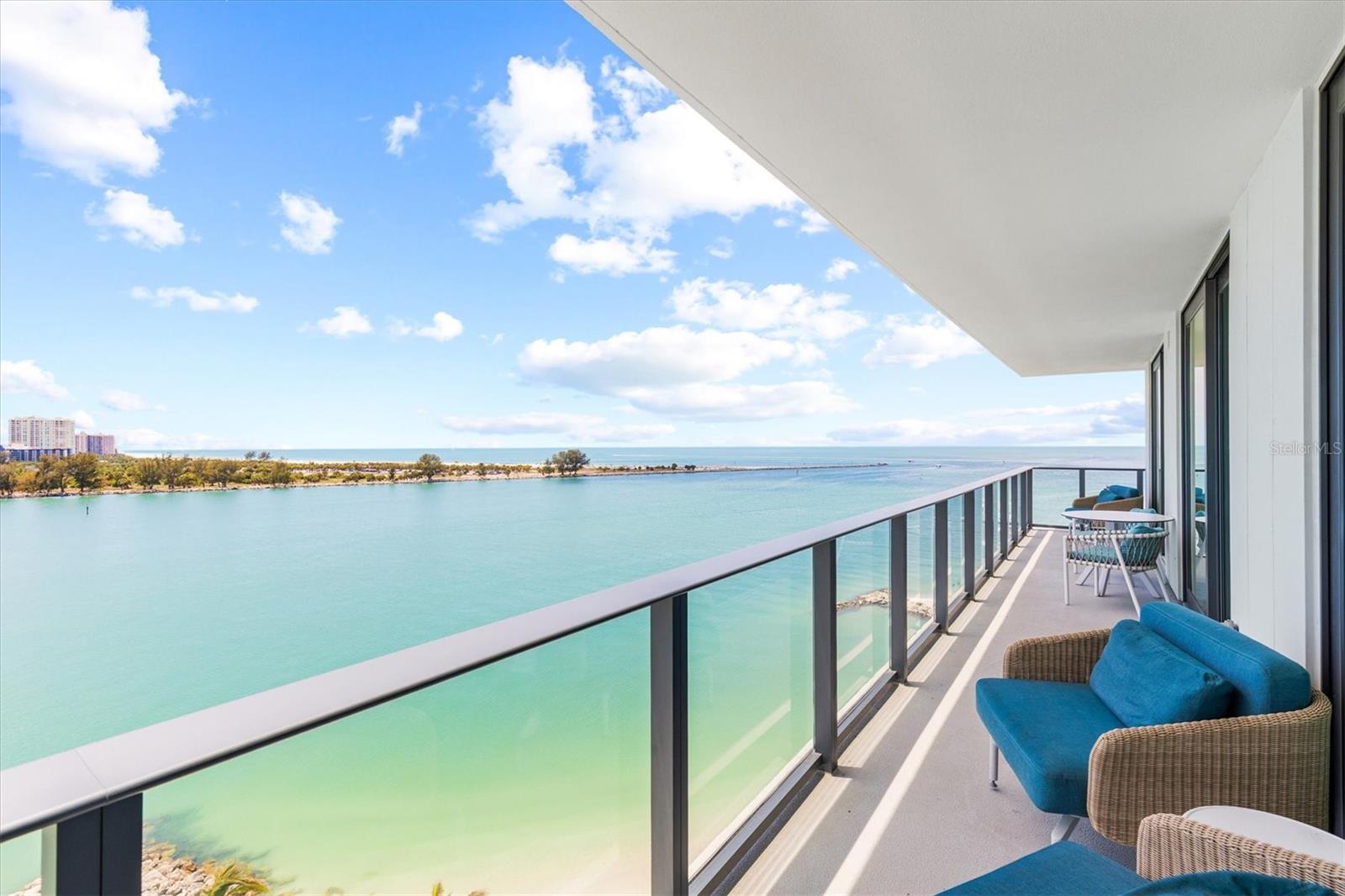 Incredible views from private balcony