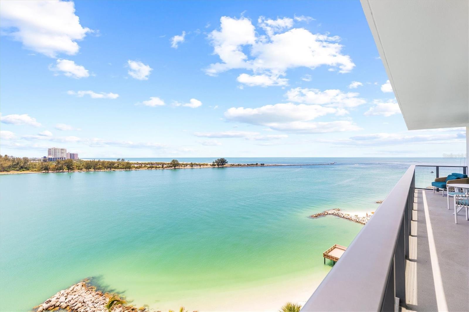 Incredible views from private balcony