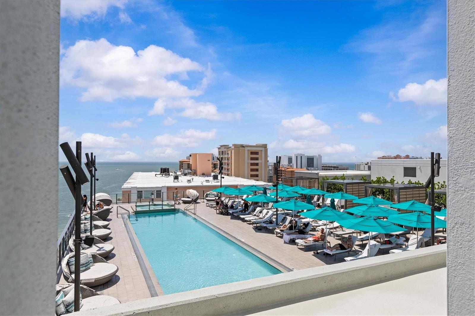 JW Marriott Clearwater Beach rooftop pool