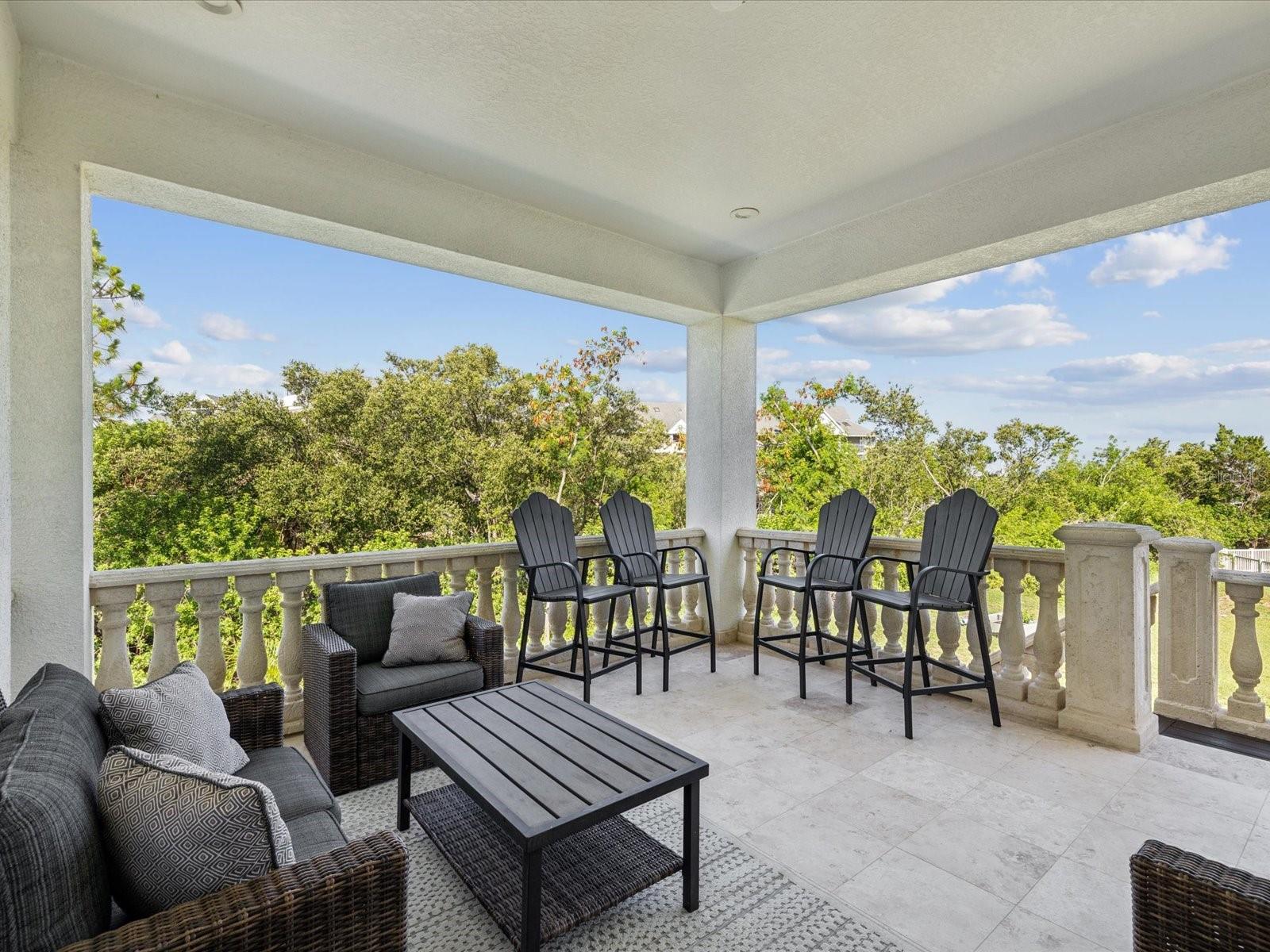Back porch upstairs