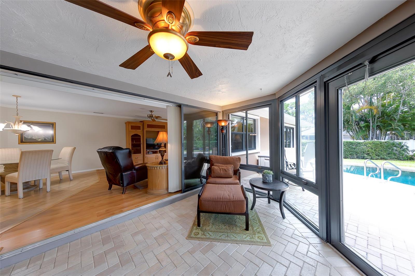 Picture perfect pool views from the inside