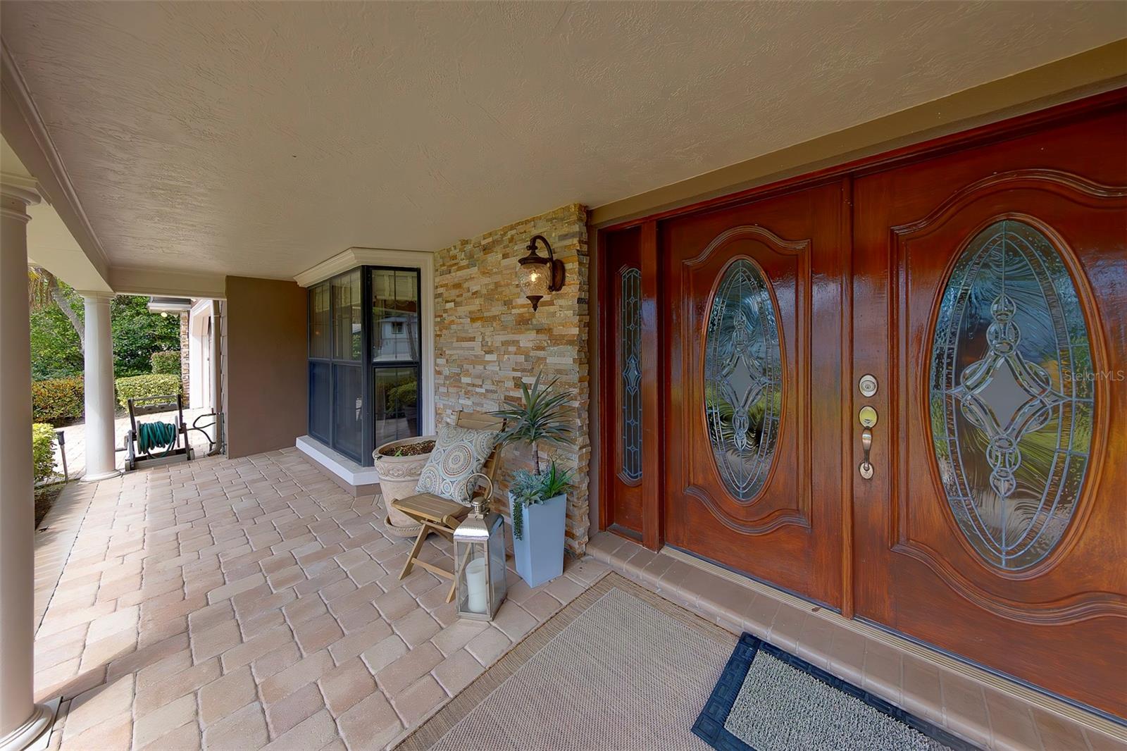 Front covered patio great for relaxing