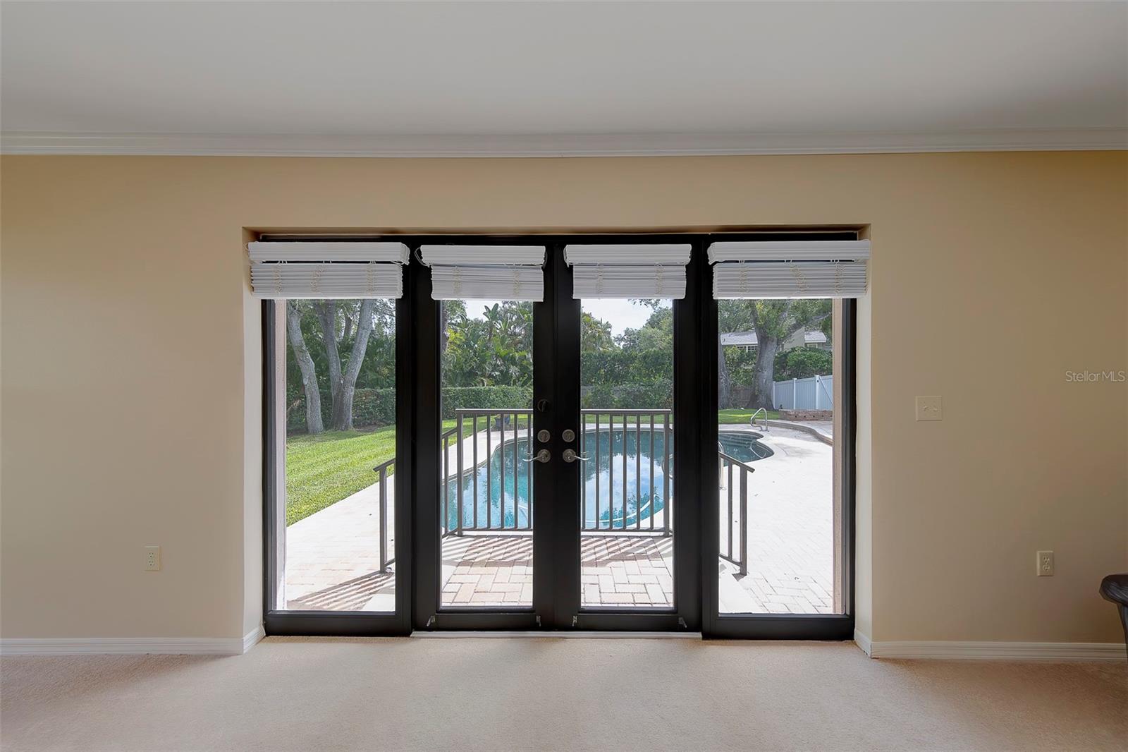 Bedroom 4 French Doors to the backyard