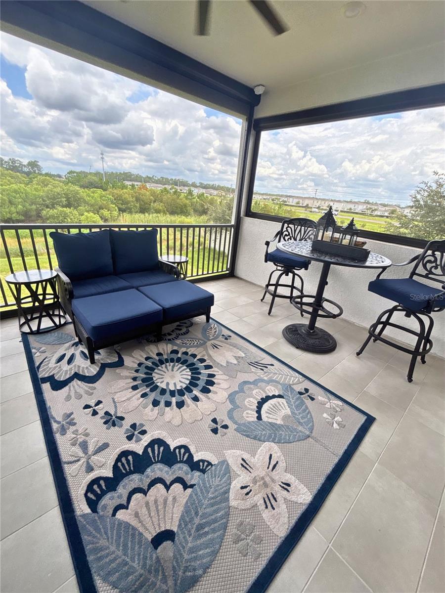 Upstairs balcony
