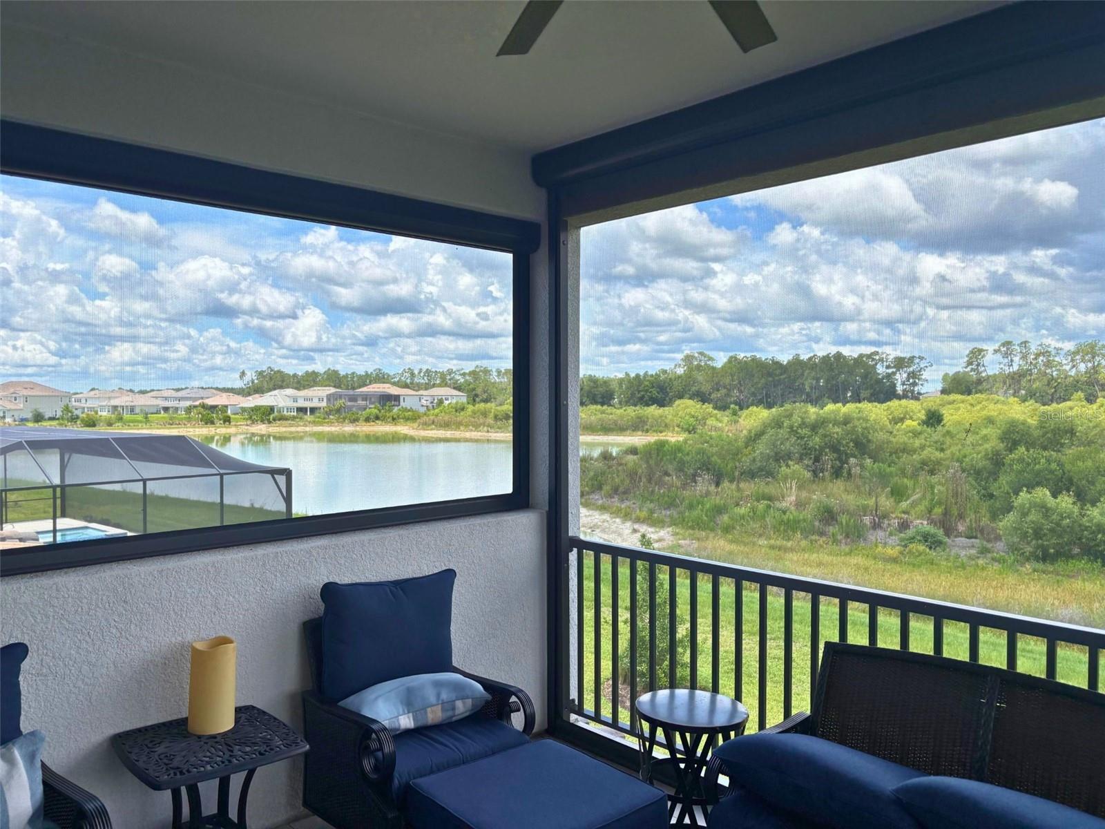 Upstairs balcony