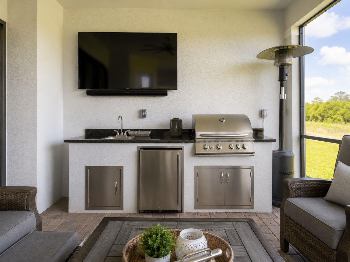 Outside kitchen