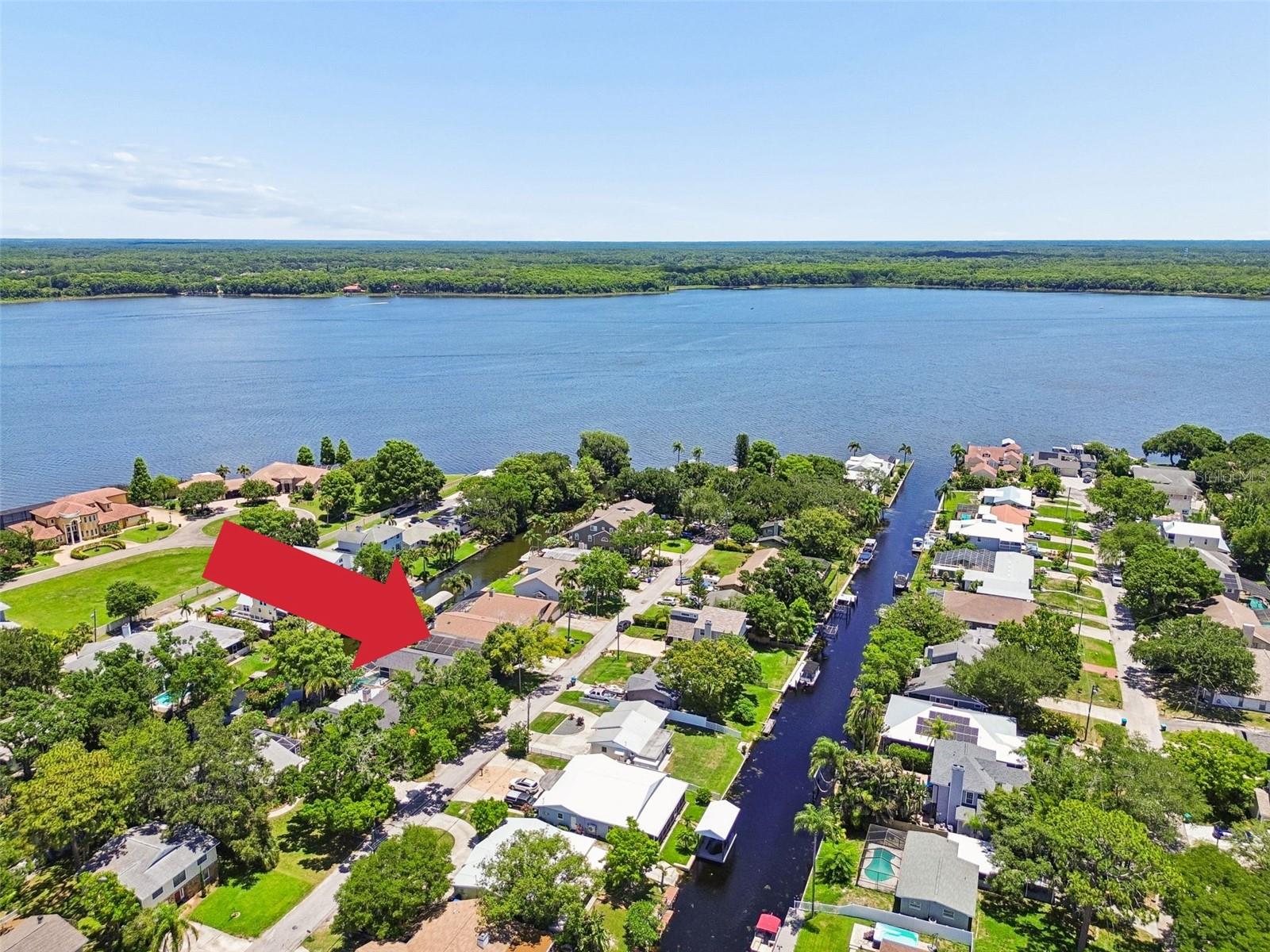 Canal access to Lake Tarpon.