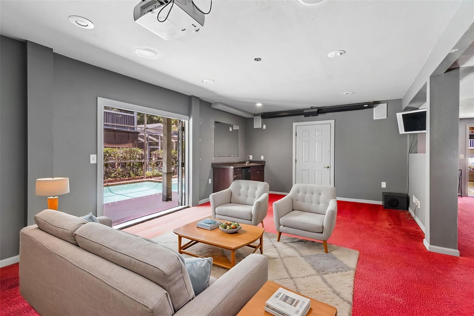 Downstairs flex space. Can be anything you imagine! Game room, media room, office, in-law or guest suite.
