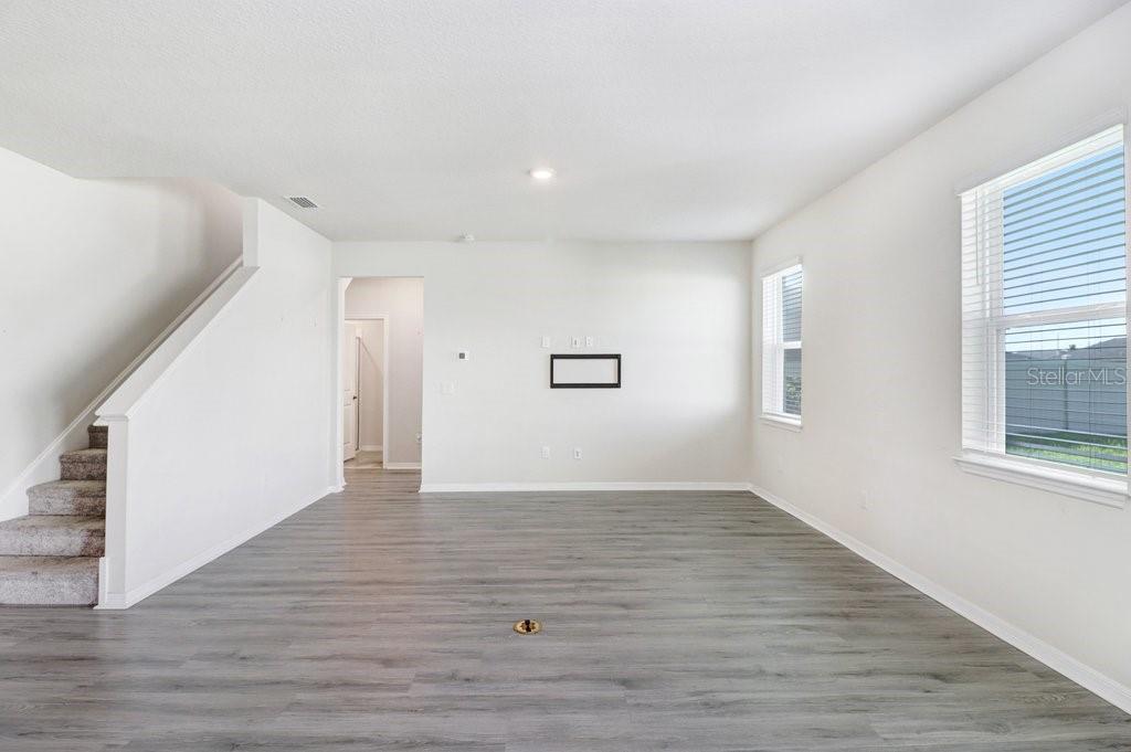Great or Family room with view to back yard and kitchen