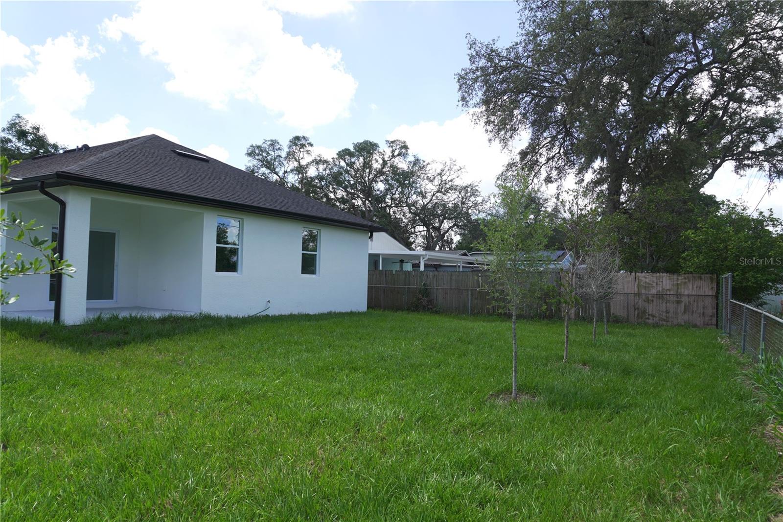 Plenty of space for a pool and playground