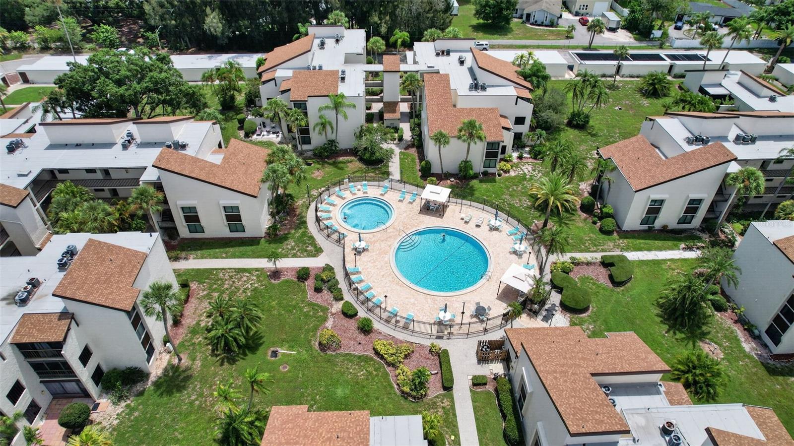 The beautiful pool in situated in the Center of the Community for easy access.