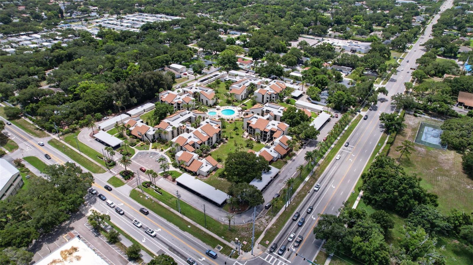 An Aerial view of the community