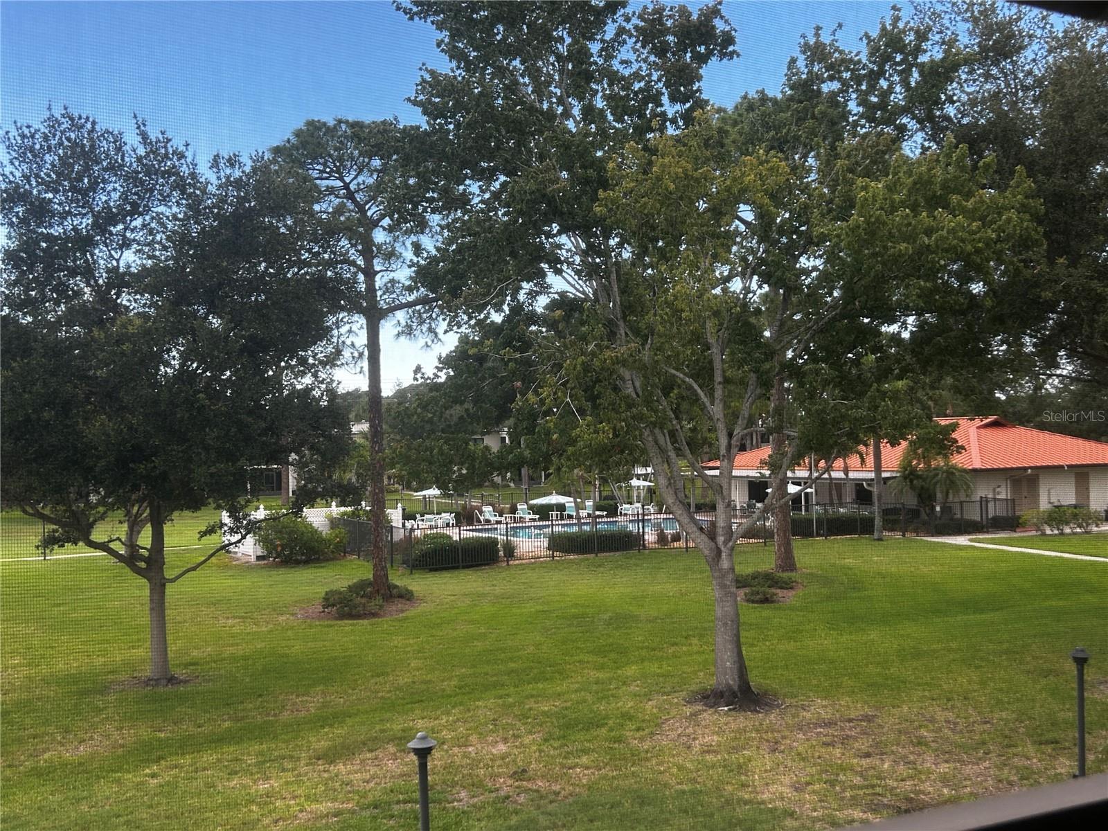 View of Pool and Clubhouse From Balcony