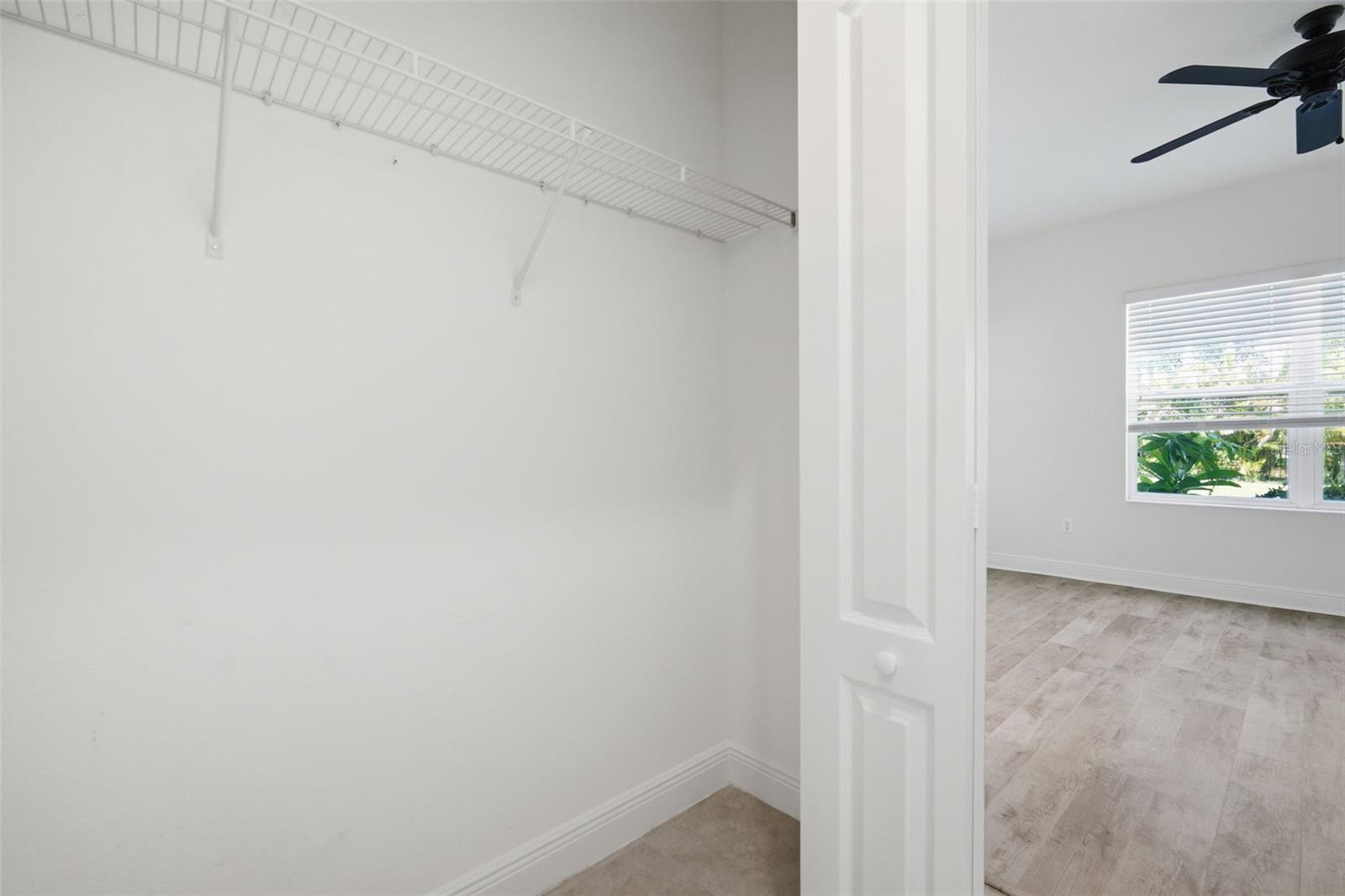 Primary walk in closet