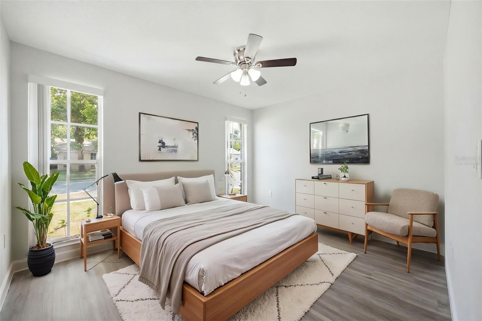 Virtually staged as bedroom - Bedroom 2