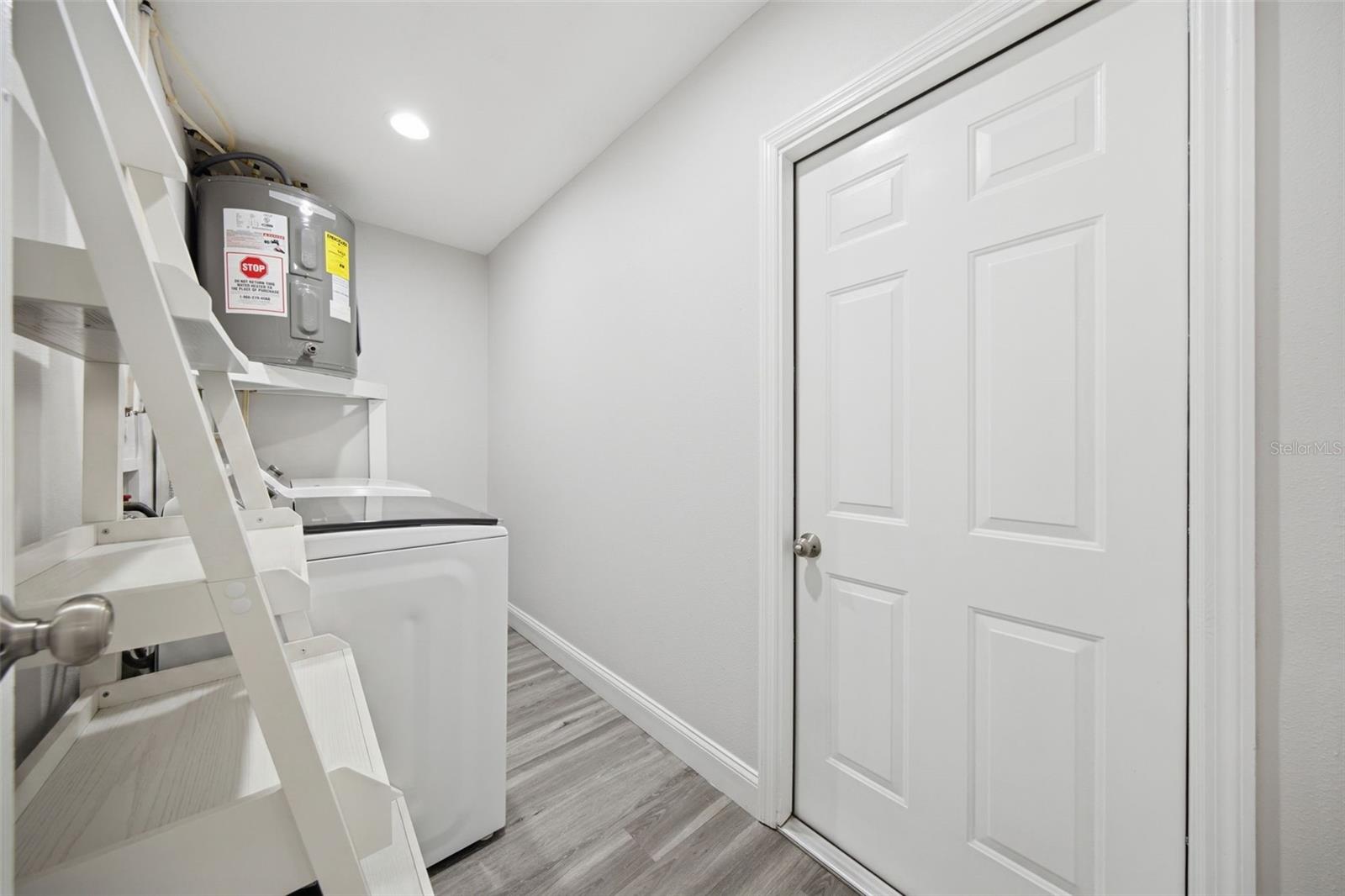 Laundry room off kitchen